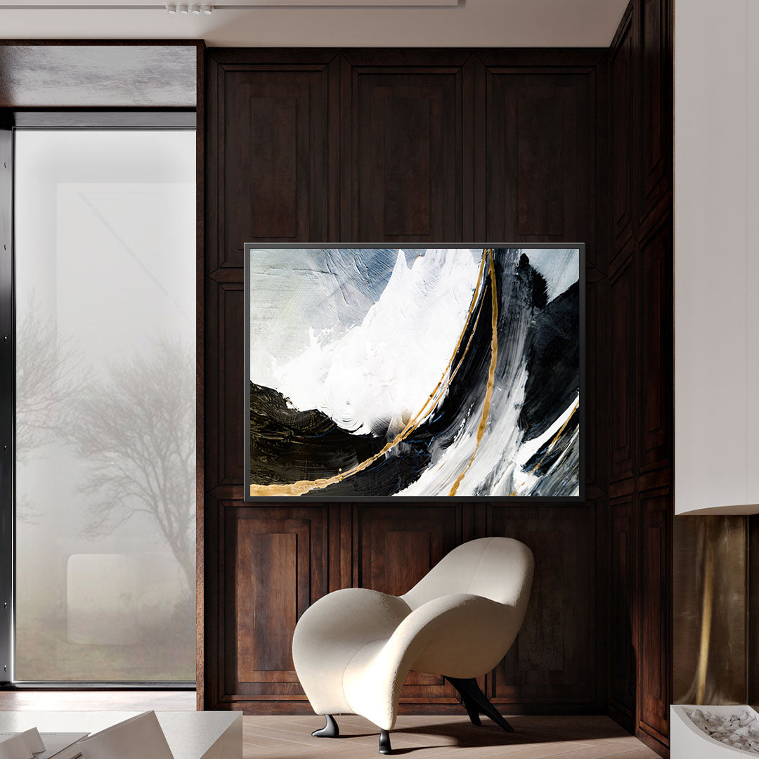Tablou Canvas - Abstract Alb Negru