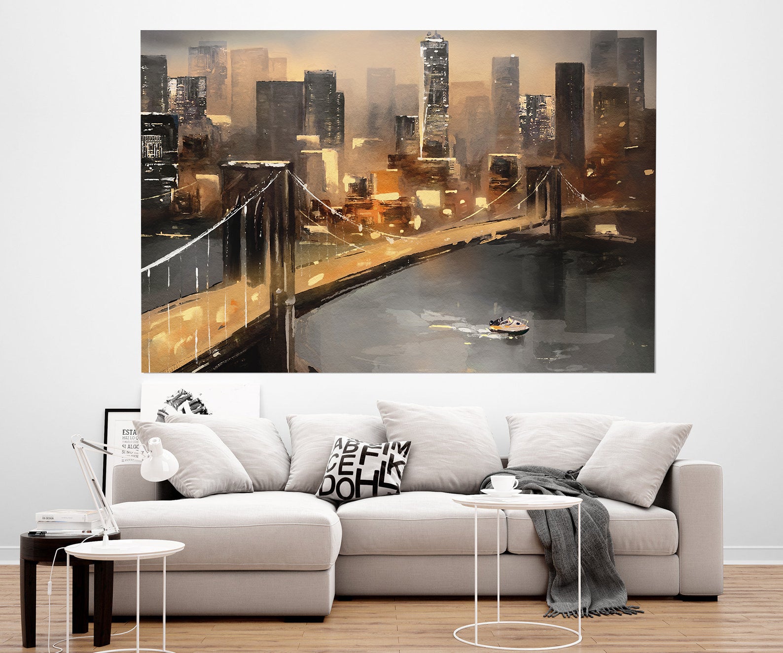 Tablou Canvas - Podul Brooklyn din Manhattan