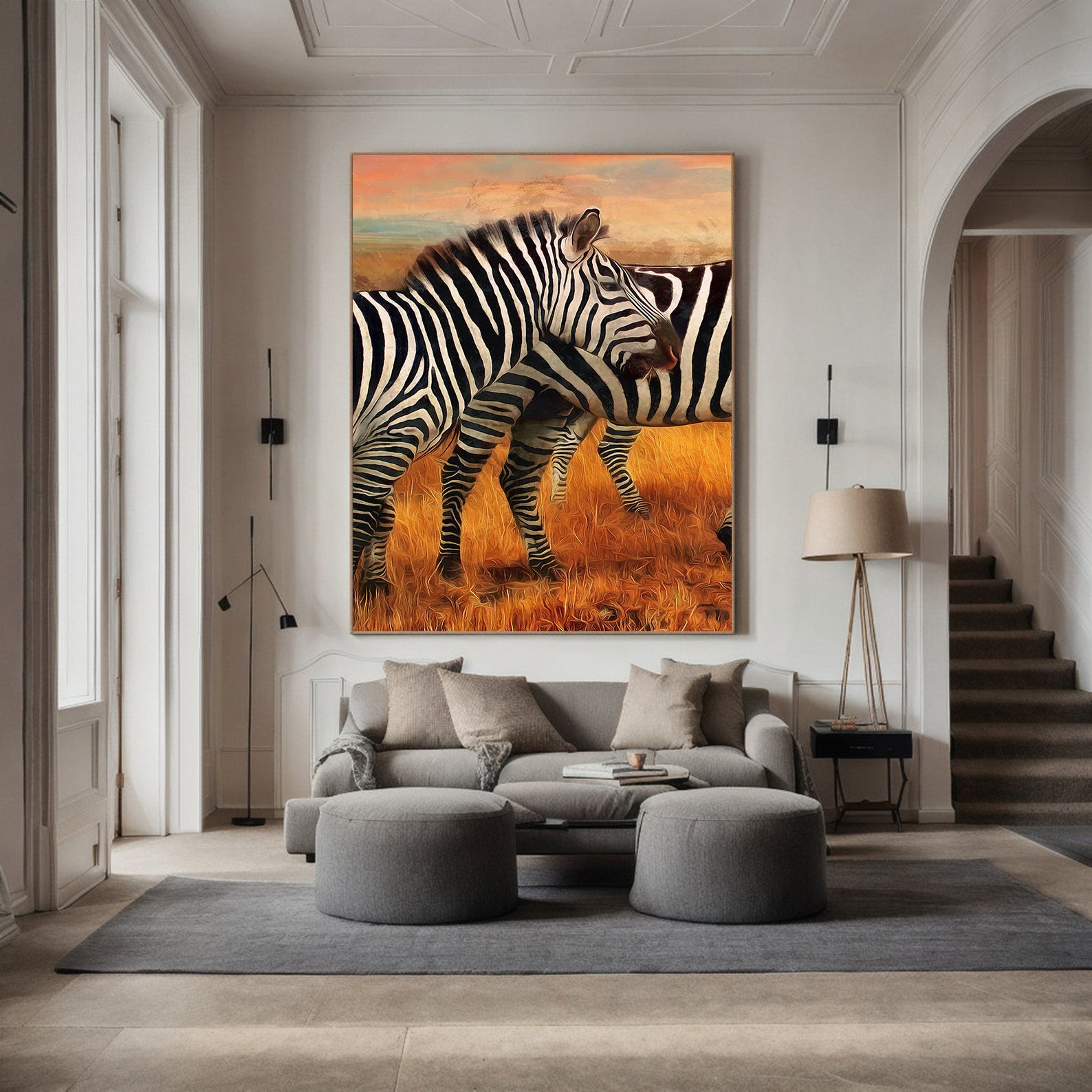 Tablou Canvas - Zebre