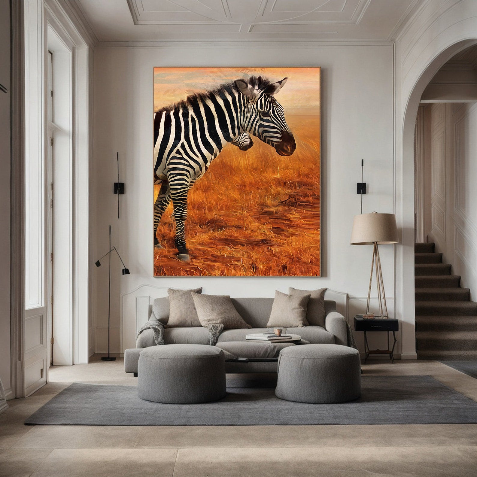 Tableau sur toile - Zèbre