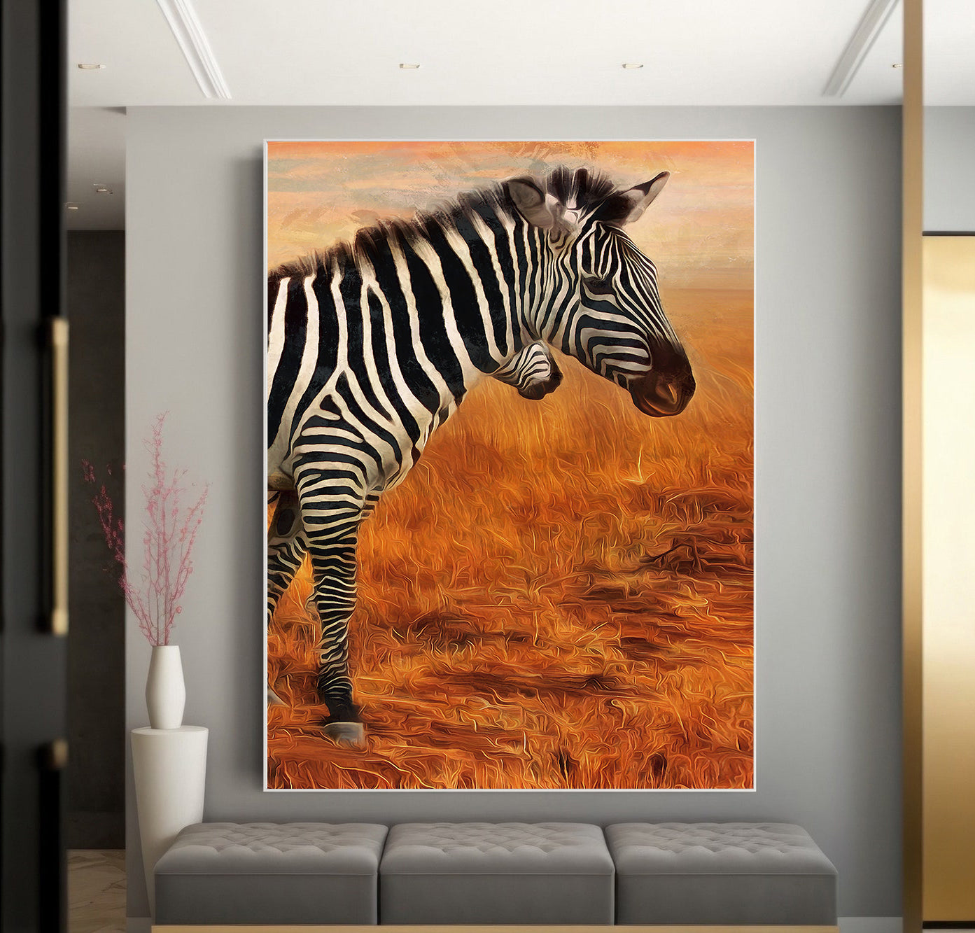 Tableau sur toile - Zèbre