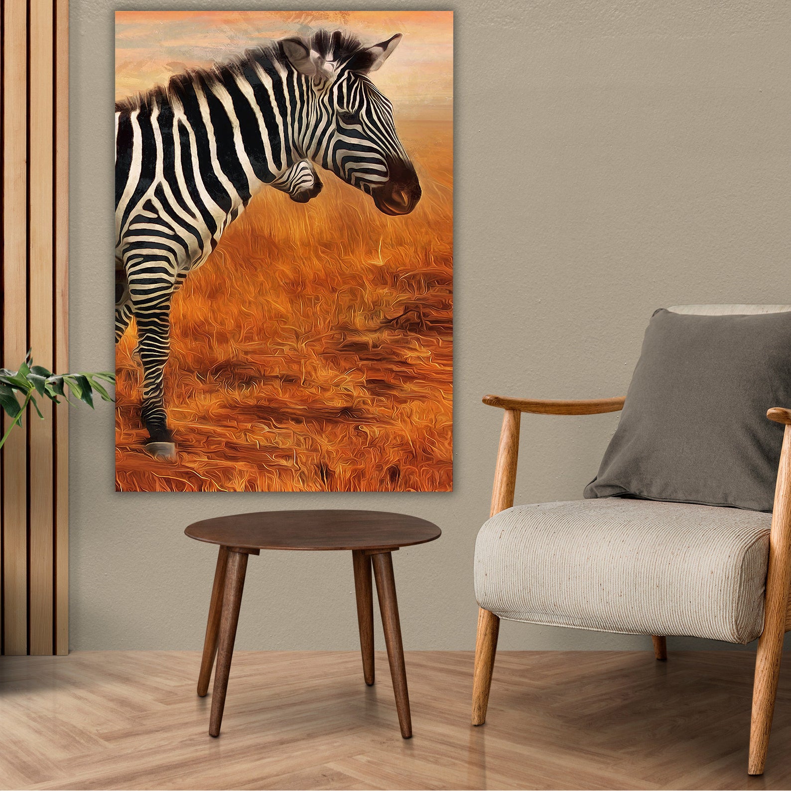 Tableau sur toile - Zèbre