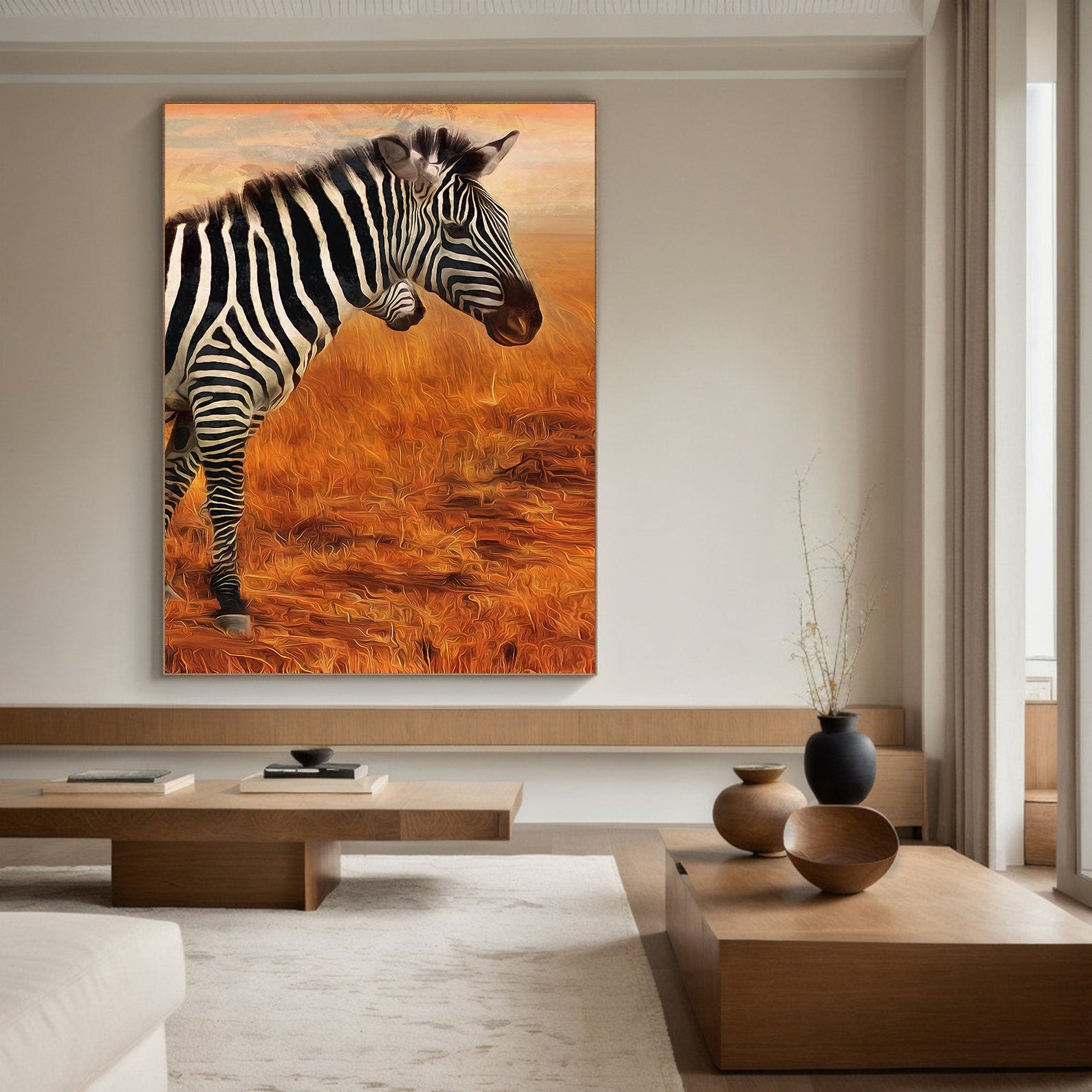 Tableau sur toile - Zèbre