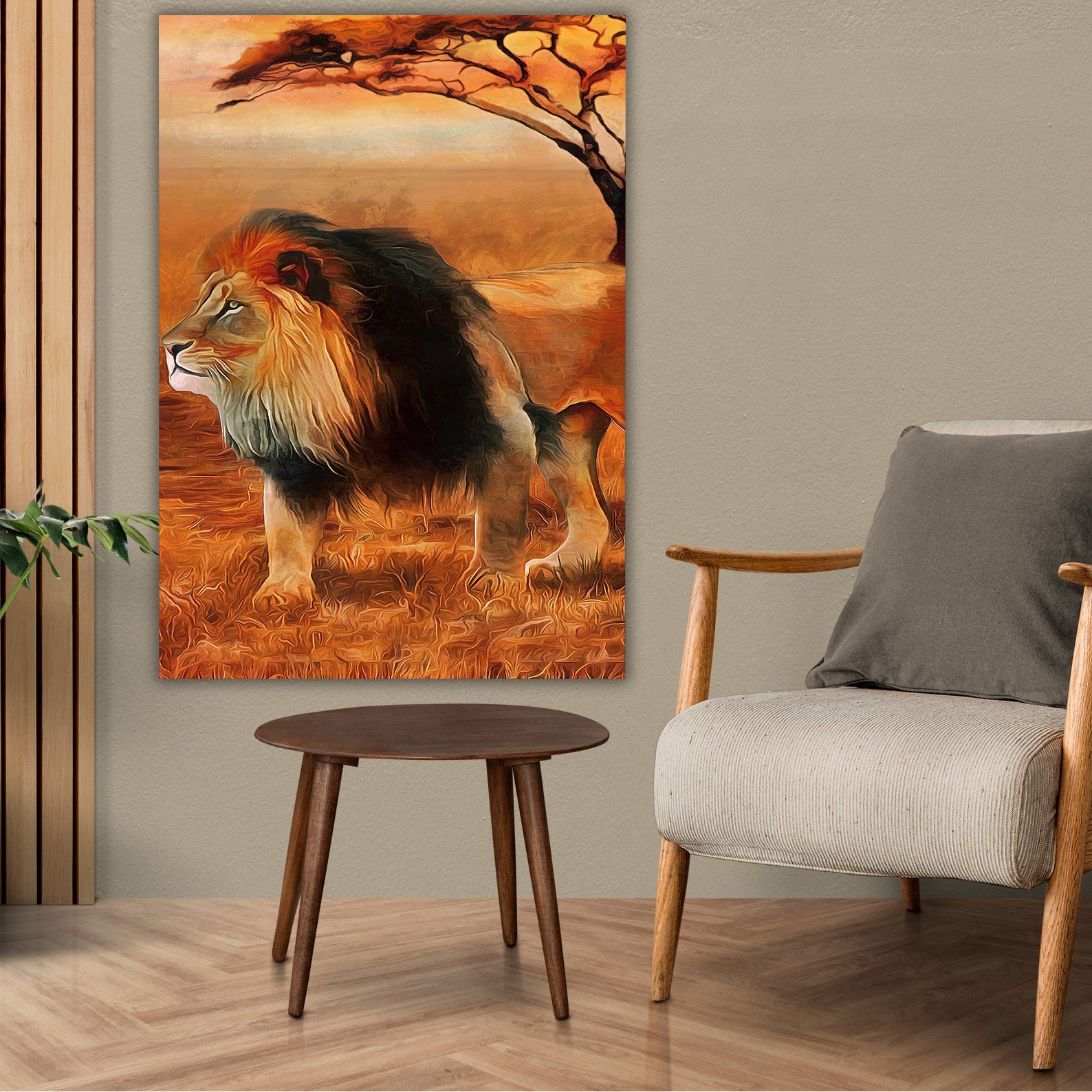 Peinture sur toile - Le Roi Lion