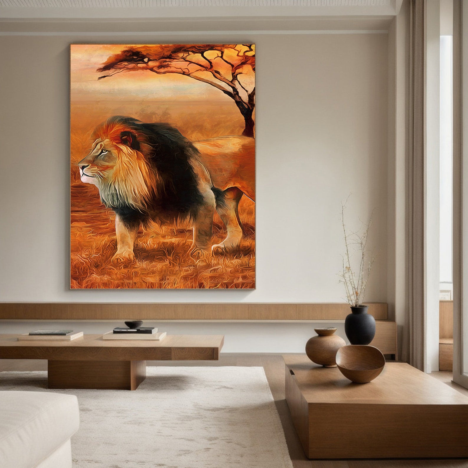 Tablou Canvas - Regele Leu