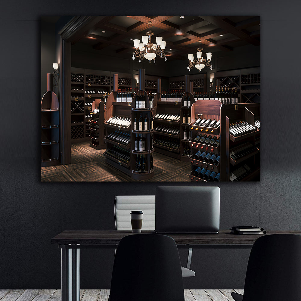 Tablou Canvas - Vinotecă
