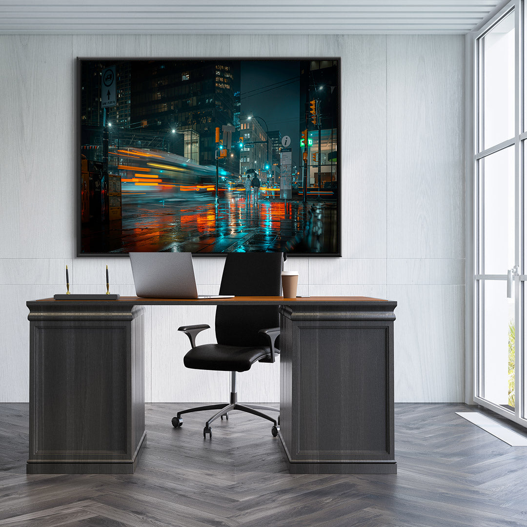 Tablou Canvas - Oraș de Noapte