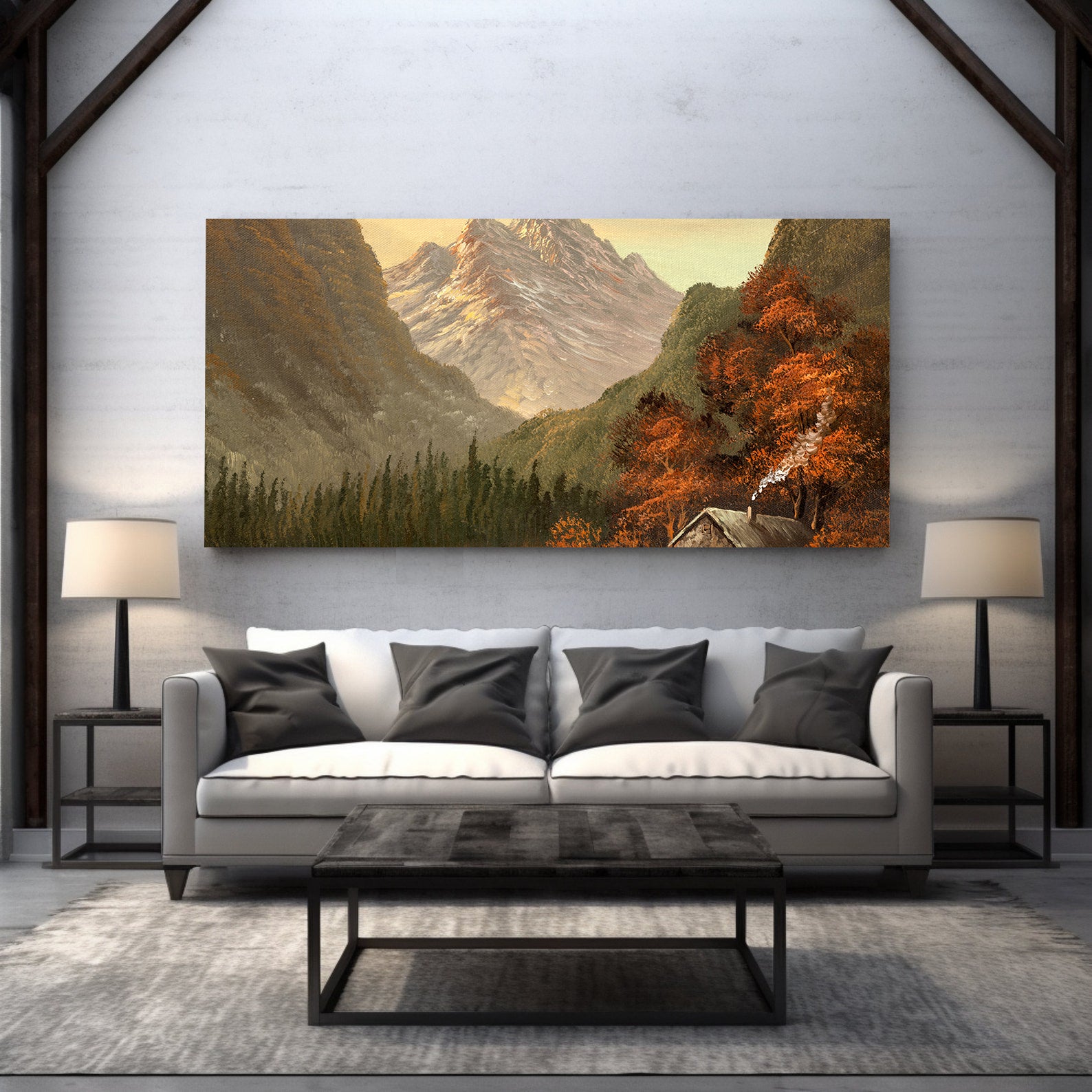 Tablou Canvas - Peisaj cu munți