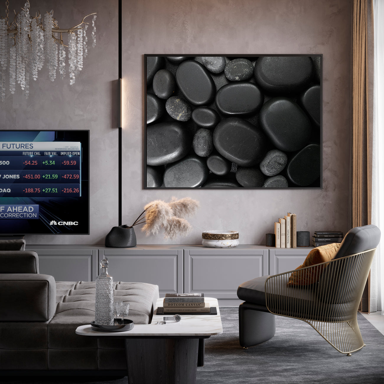 Tablou Canvas - Pietre Negre