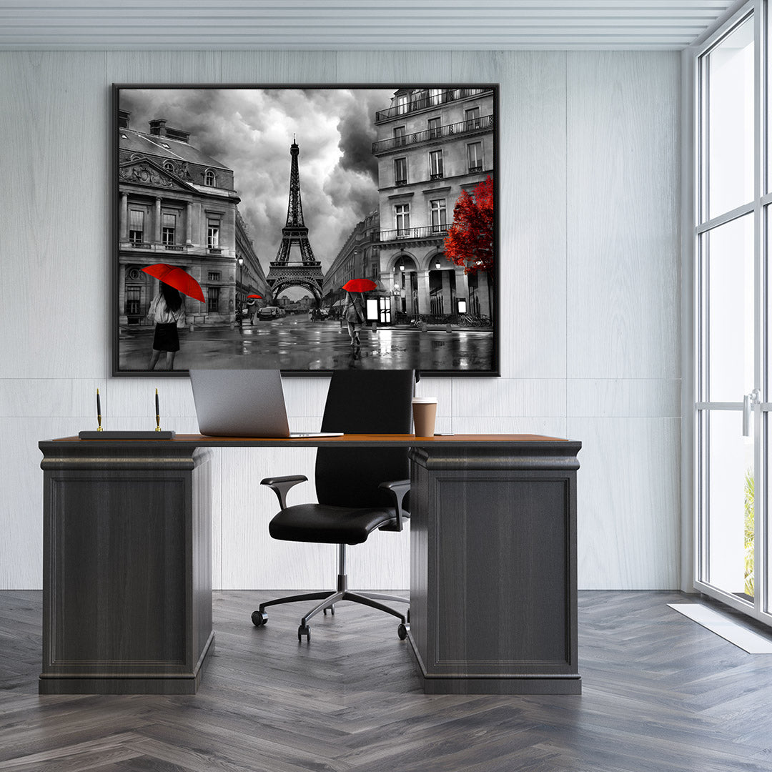 Tablou Canvas - Paris Alb Negru