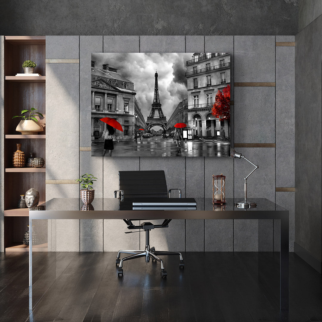 Tablou Canvas - Paris Alb Negru