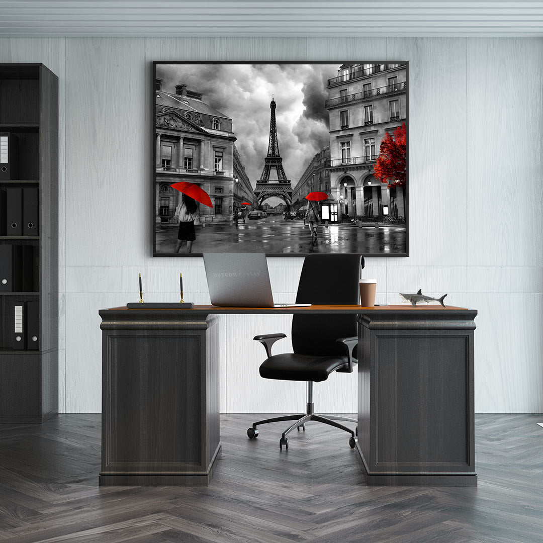 Tablou Canvas - Paris Alb Negru
