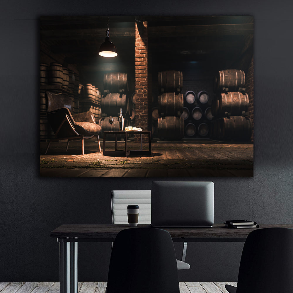Tablou Canvas - Butoaie cu Vin