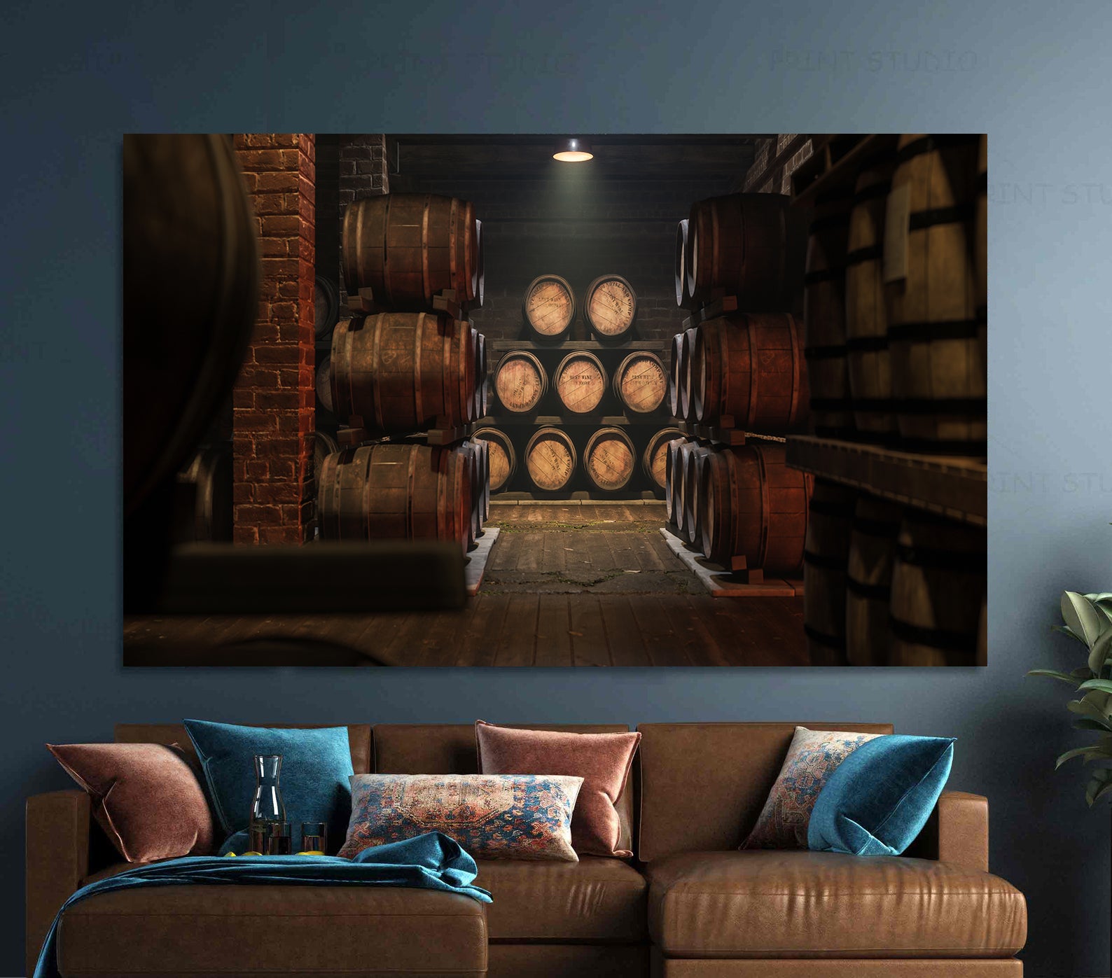 Tablou Canvas - Butoaie cu Vin