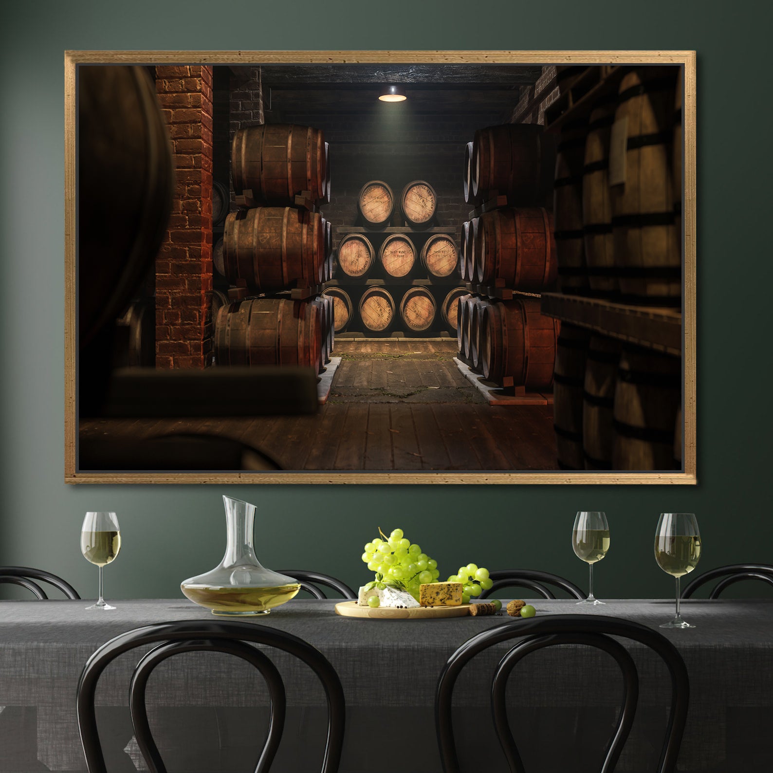 Tablou Canvas - Butoaie cu Vin