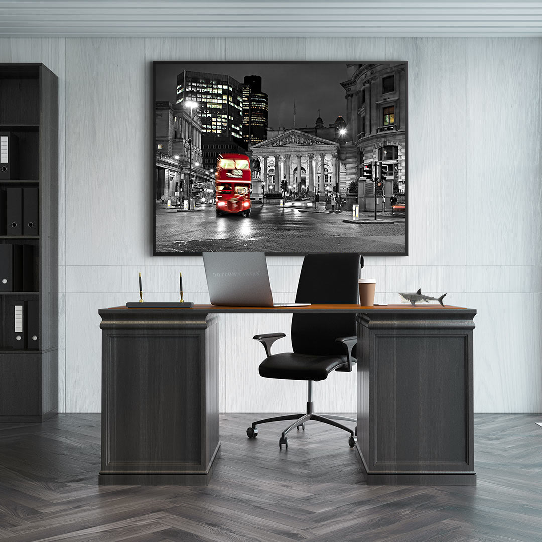 Tablou Canvas - Londra Alb Negru