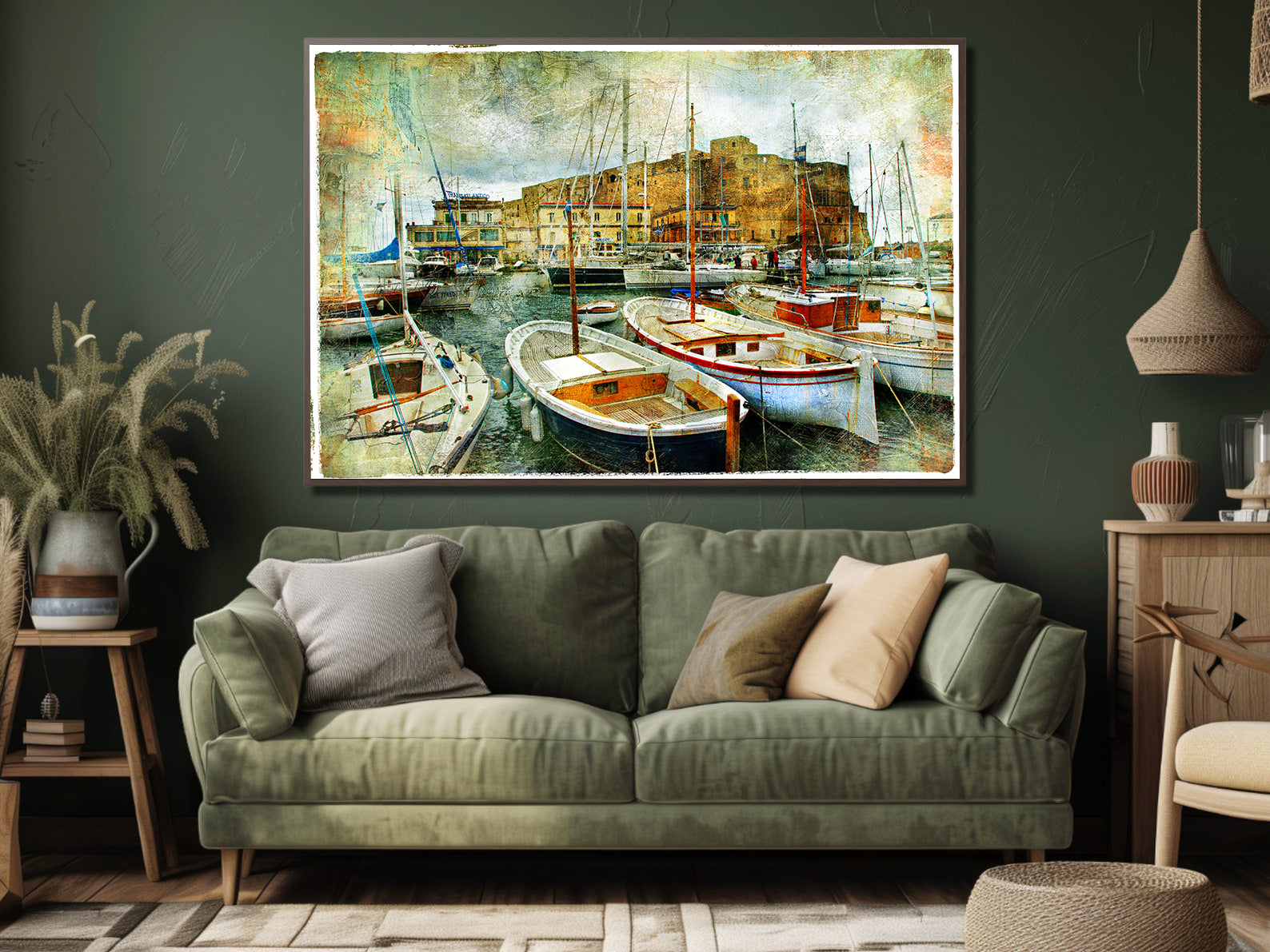 Tablou Canvas - Bărcuțe în Port