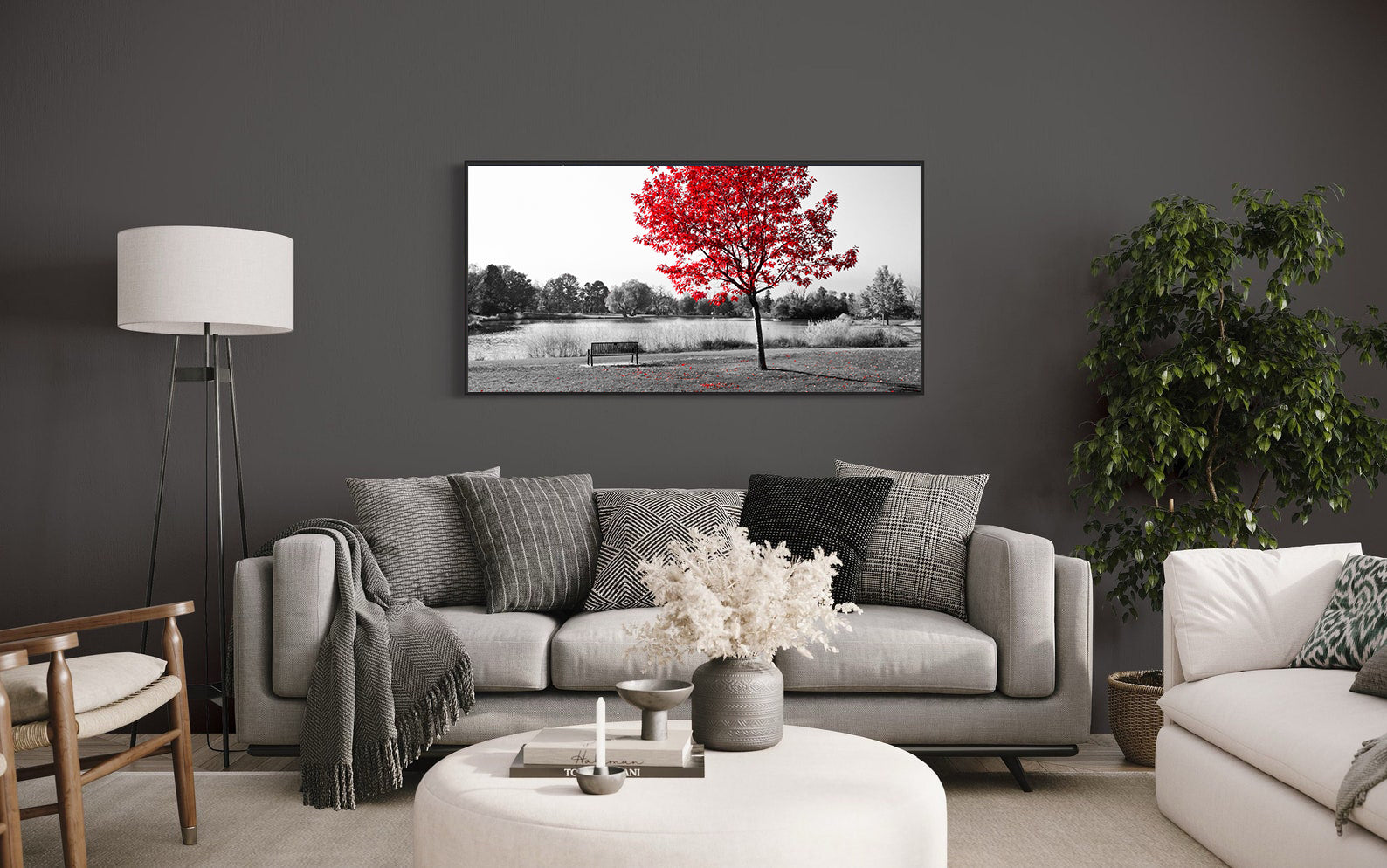 Tablou Canvas - Copac Roșu