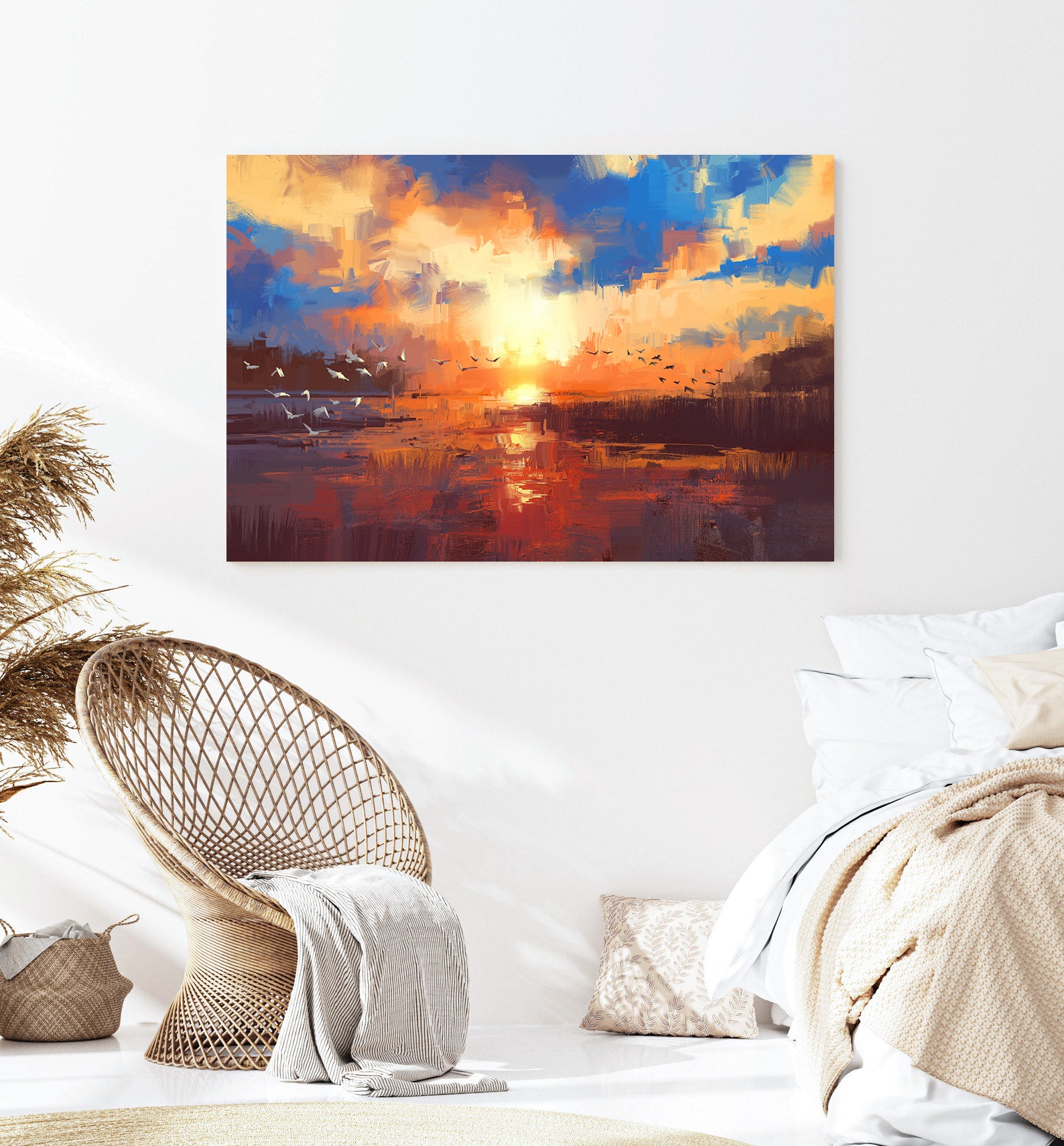 Tablou Canvas - Păsări Călătorie Peisaj