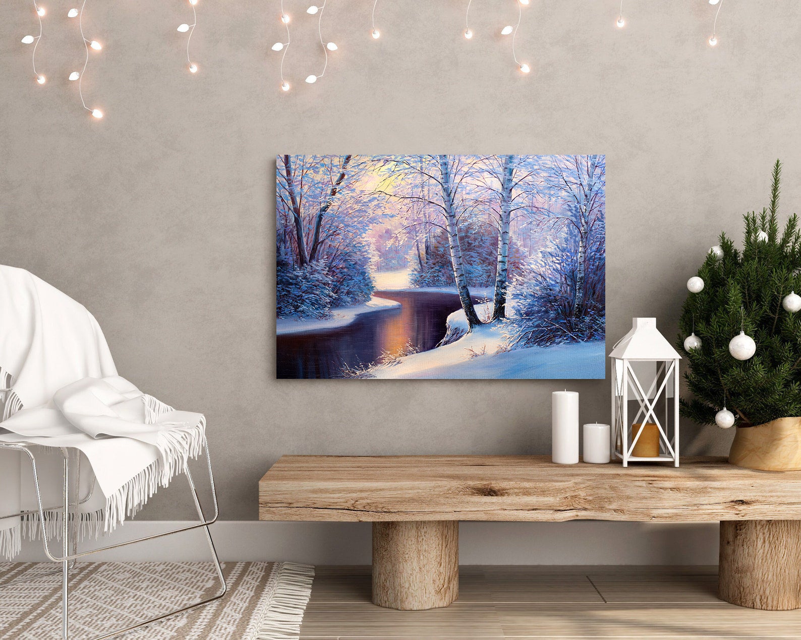 Tablou Canvas - Peisaj de Iarnă