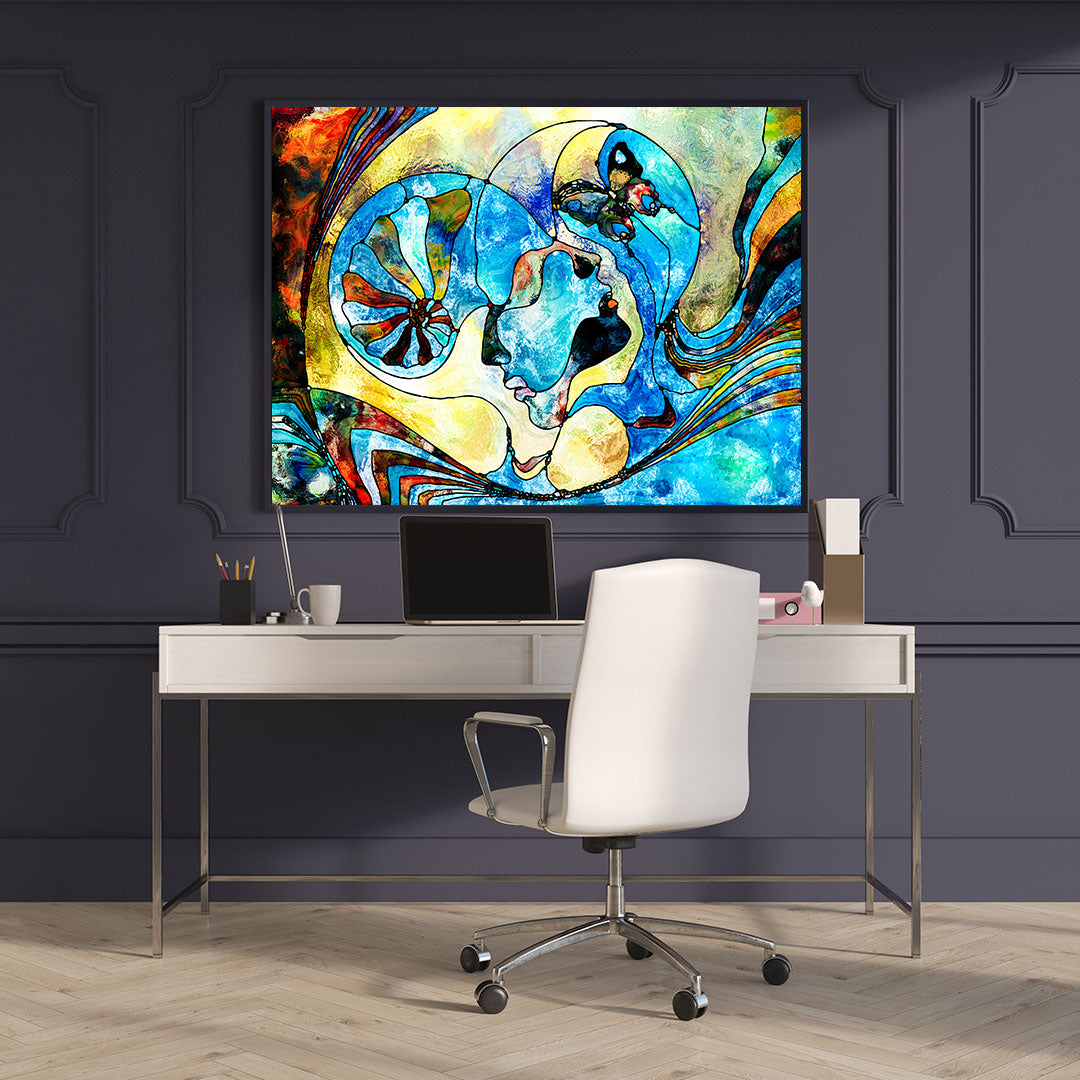 Tablou Canvas - Doi Îndrăgostiți Abstract