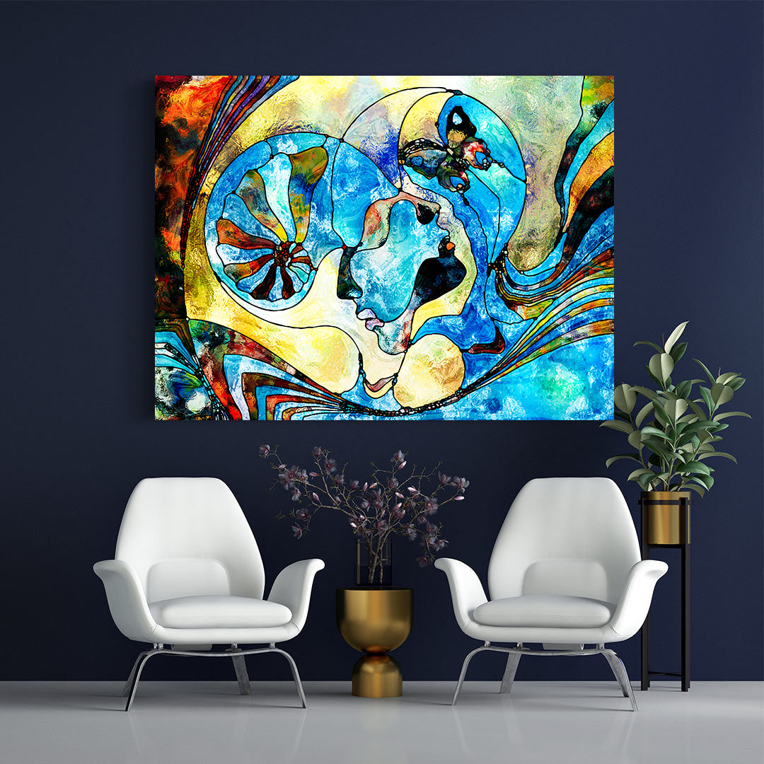 Tablou Canvas - Doi Îndrăgostiți Abstract