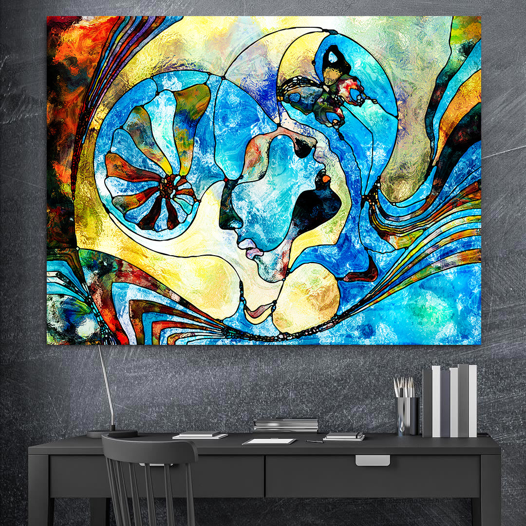 Tablou Canvas - Doi Îndrăgostiți Abstract