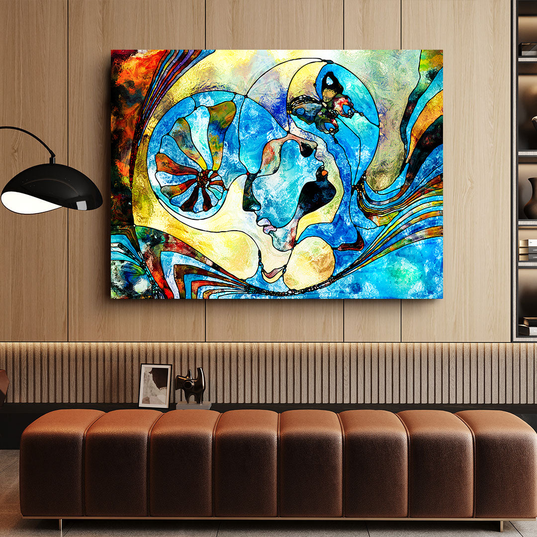 Tablou Canvas - Doi Îndrăgostiți Abstract