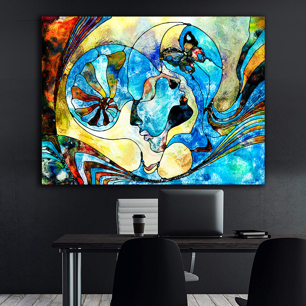 Tablou Canvas - Doi Îndrăgostiți Abstract