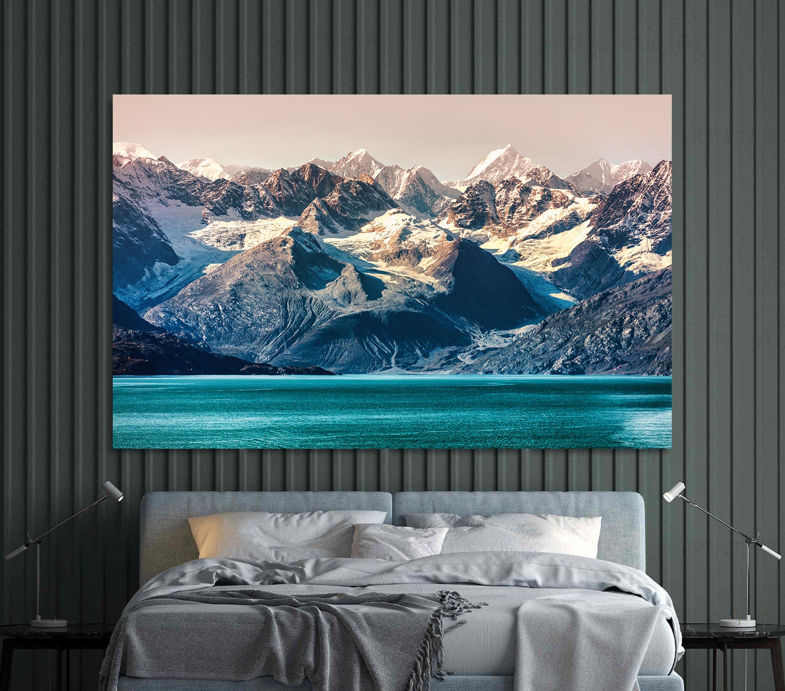 Peinture sur toile - Paysage de montagne