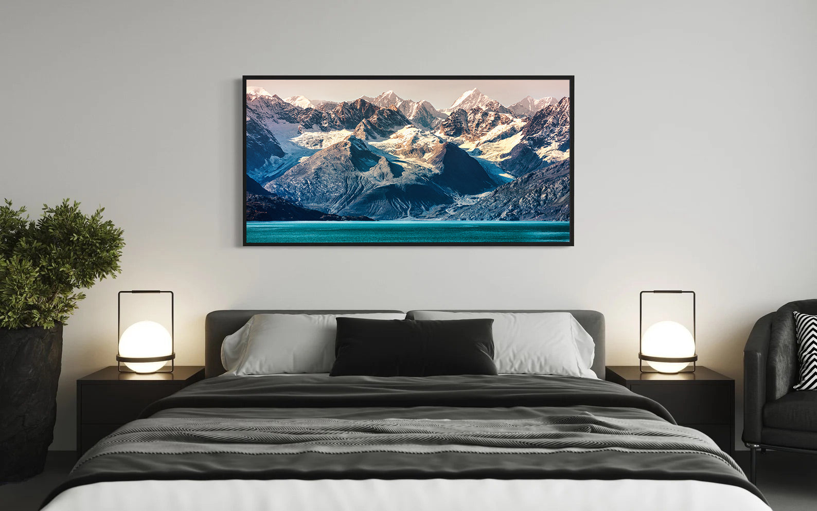 Peinture sur toile - Paysage de montagne