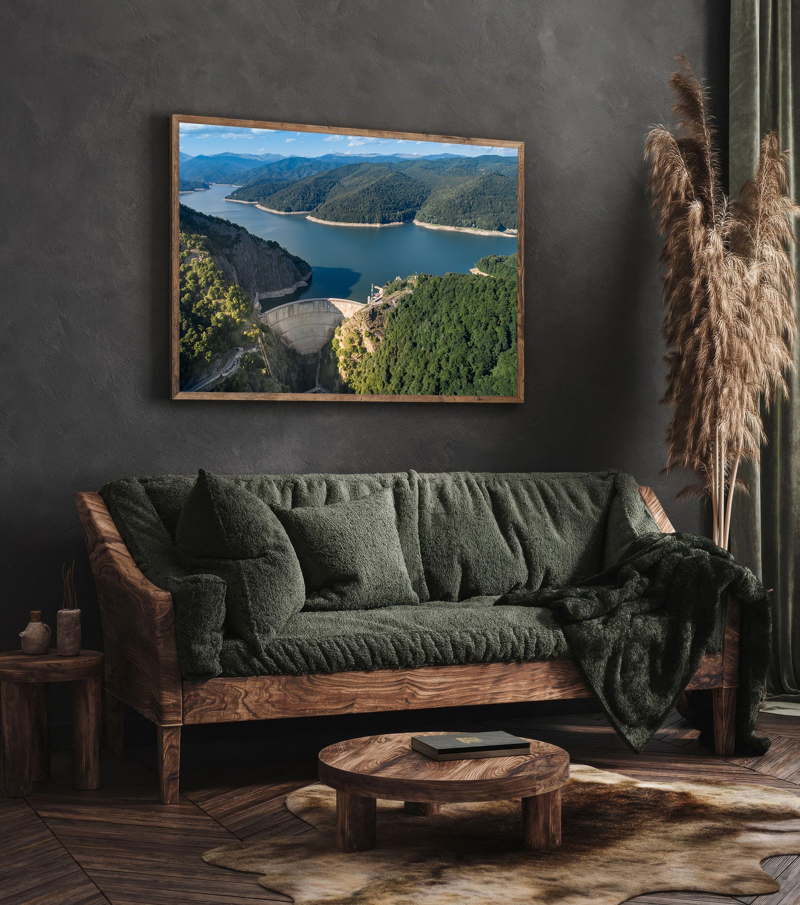 Peinture sur toile – Barrage et lac Vidraru