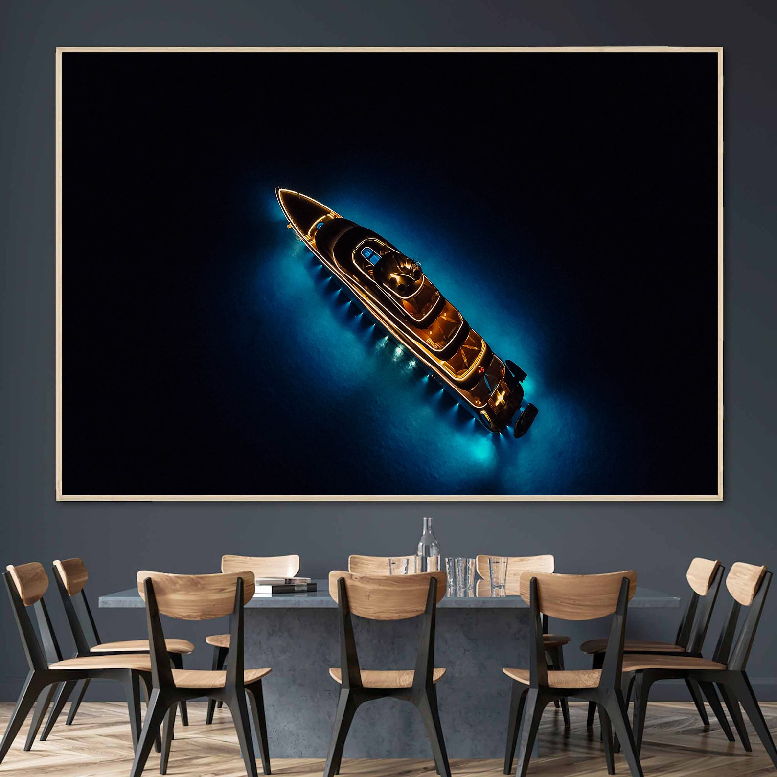 Tablou Canvas - Yacht Luxos pe Apă