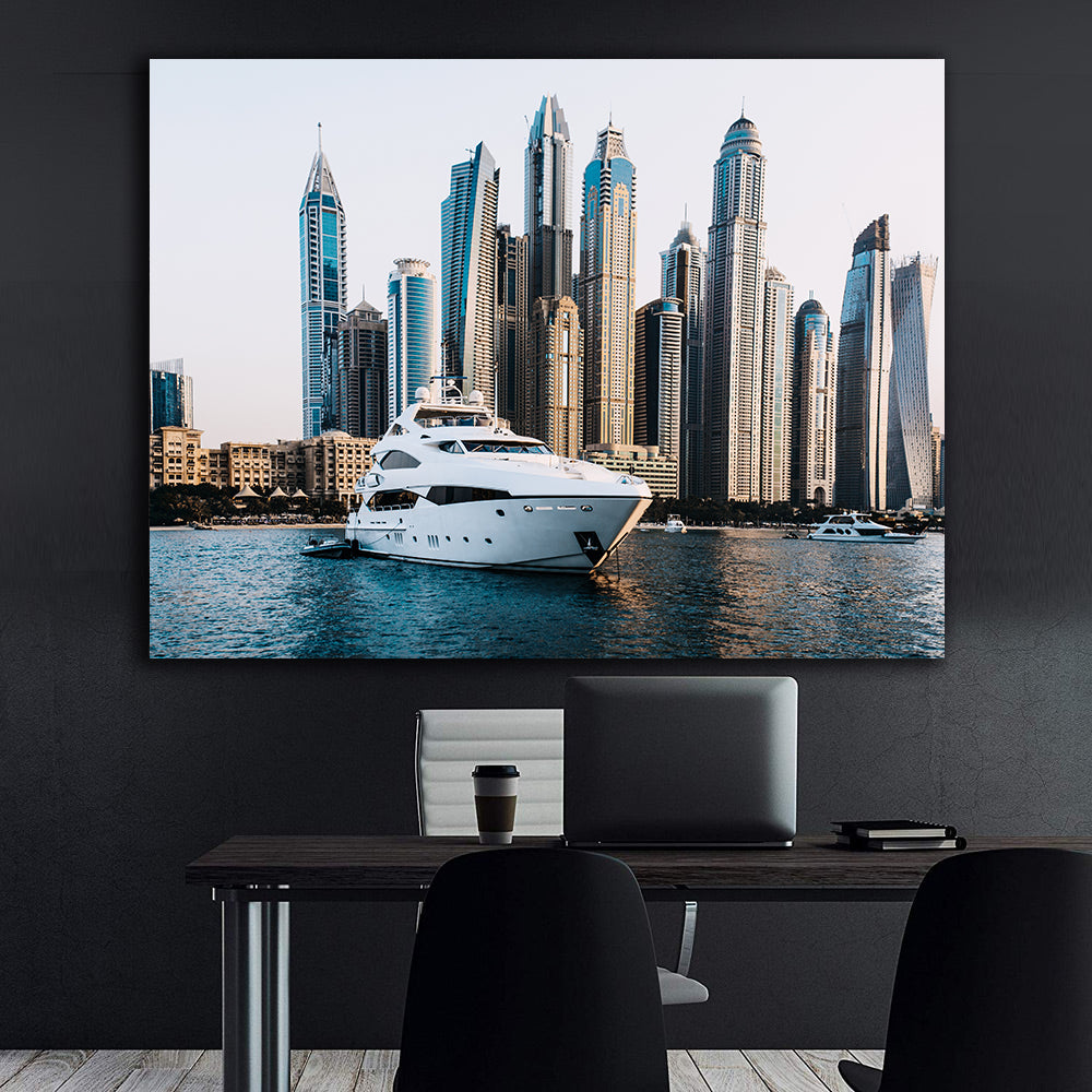 Tablou Canvas - Yacht în Dubai