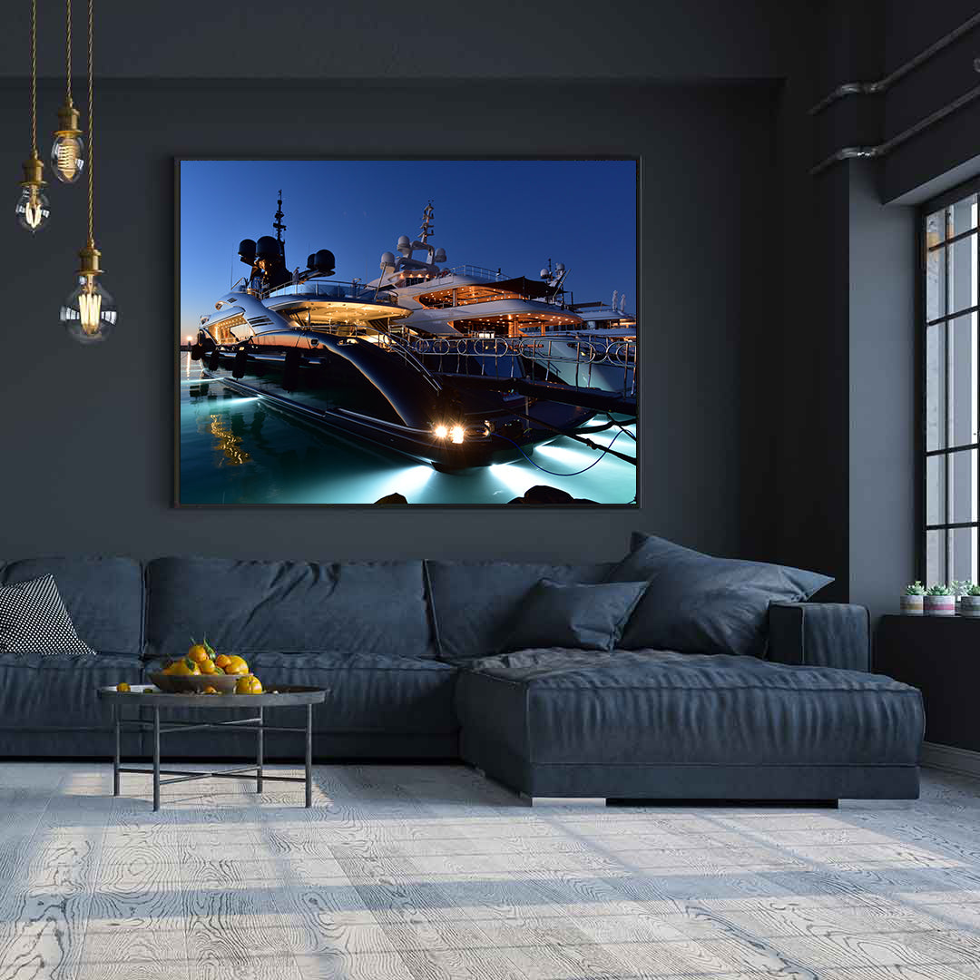 Tablou Canvas - Yacht-uri de Lux