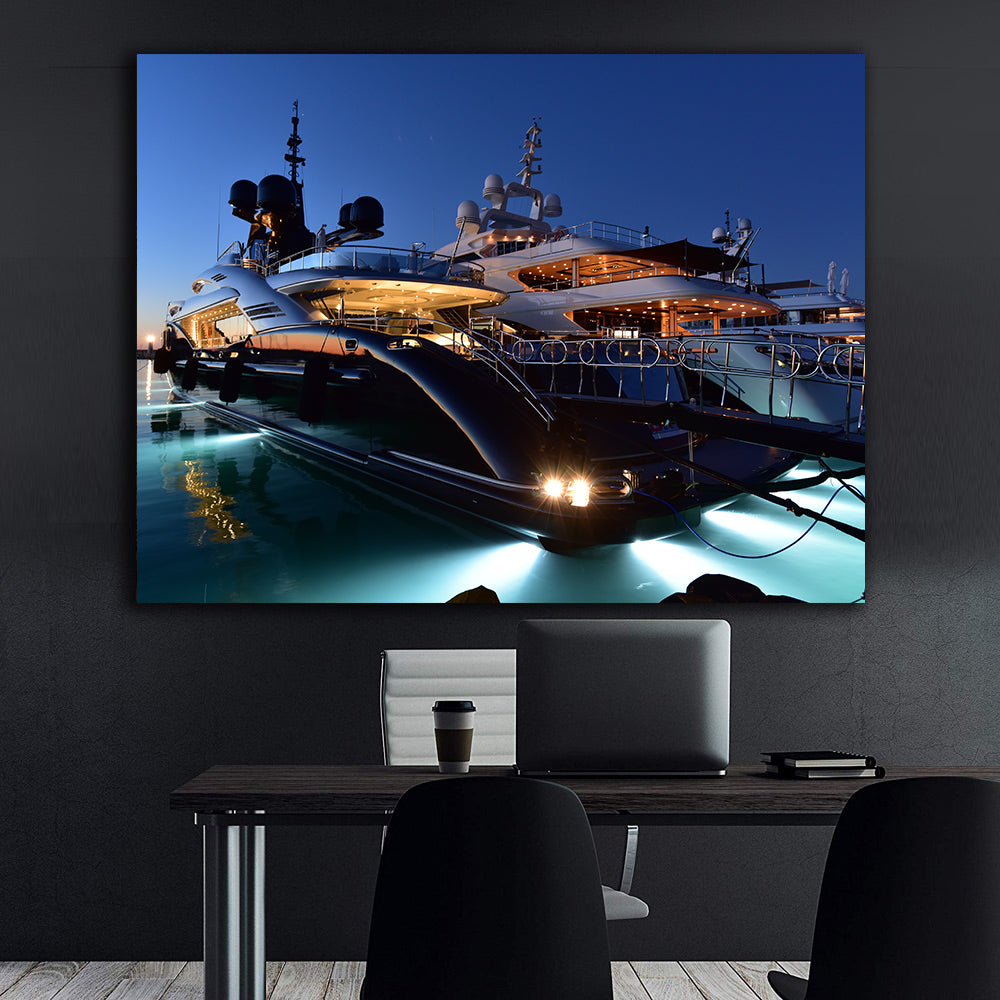 Tablou Canvas - Yacht-uri de Lux