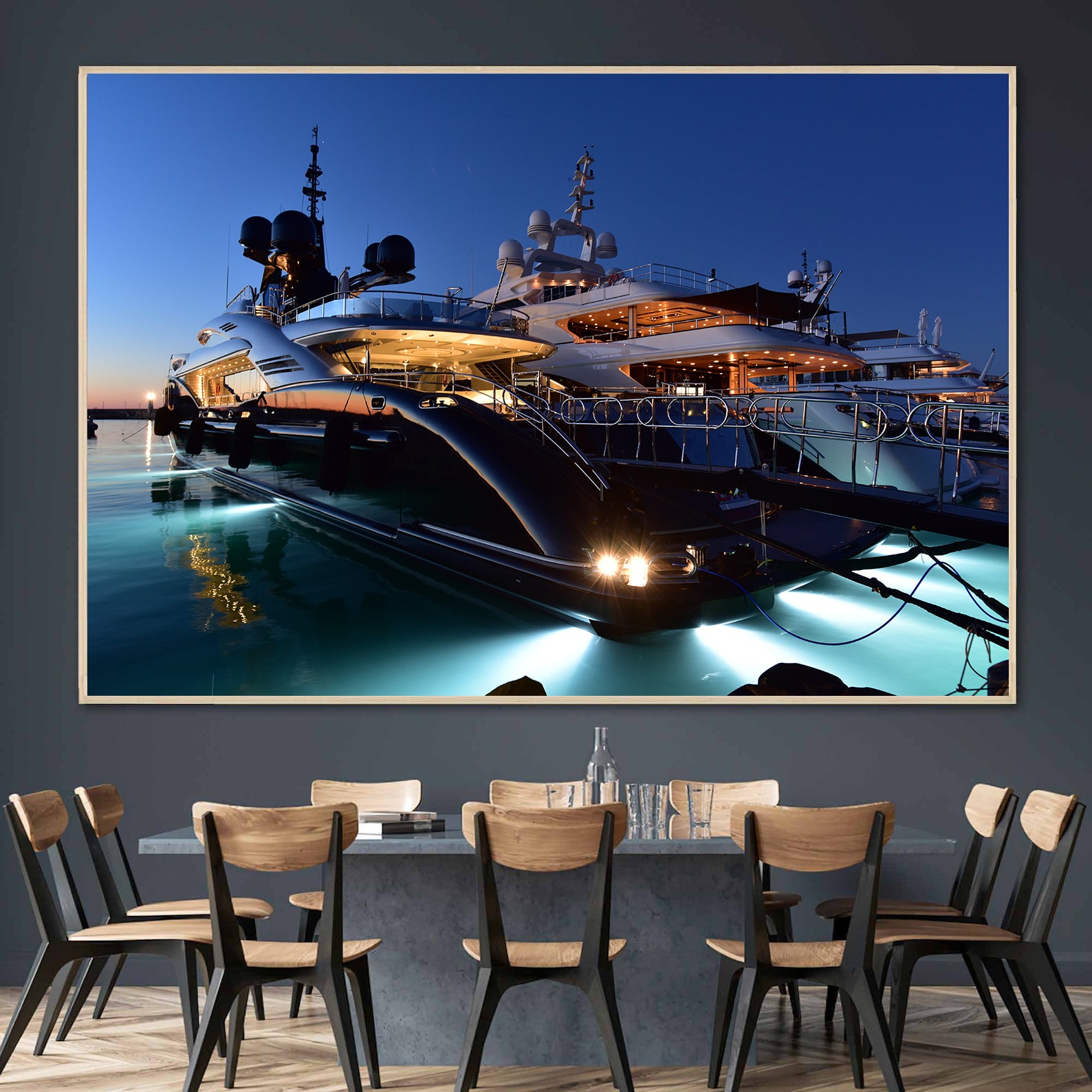 Tablou Canvas - Yacht-uri de Lux