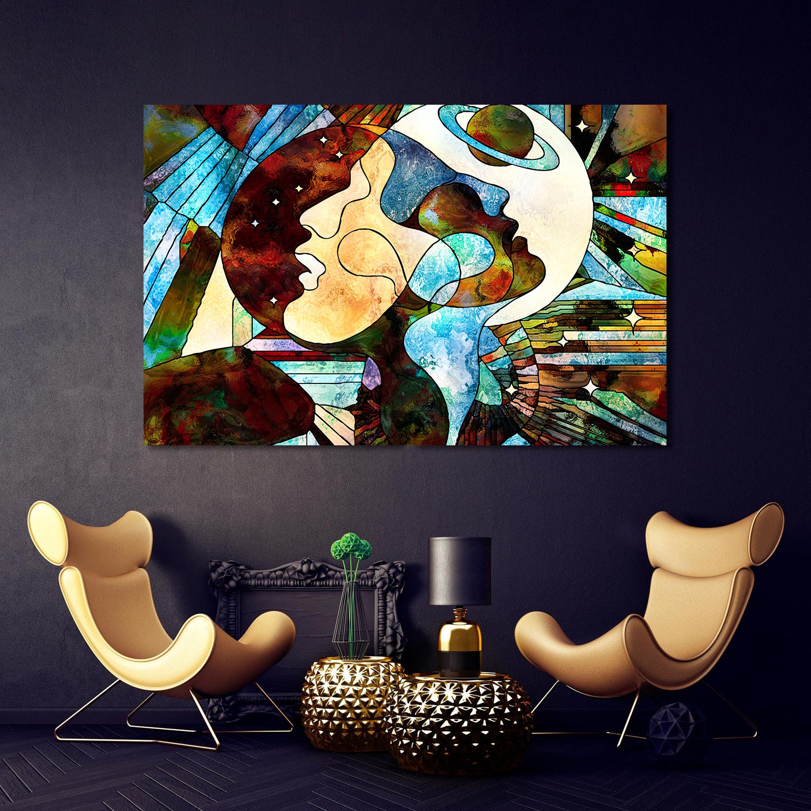 Tablou Canvas - Îndrăgostiți Abstract