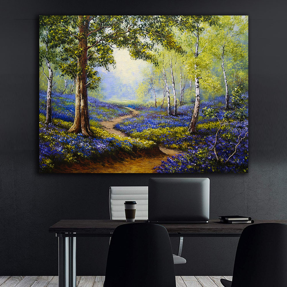 Peinture sur toile - Paysage forestier