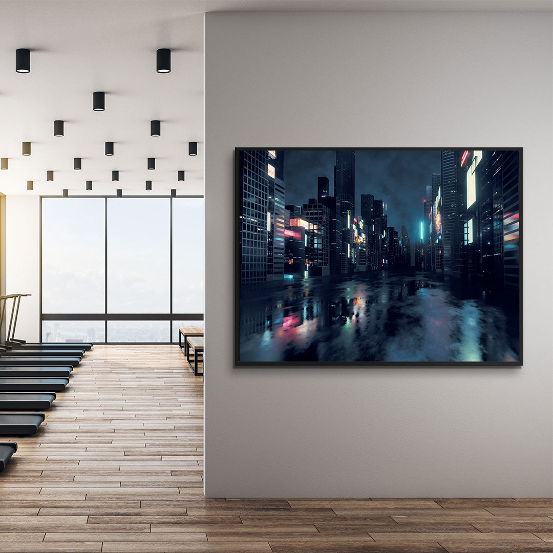 Tablou Canvas - Oraș de Noapte