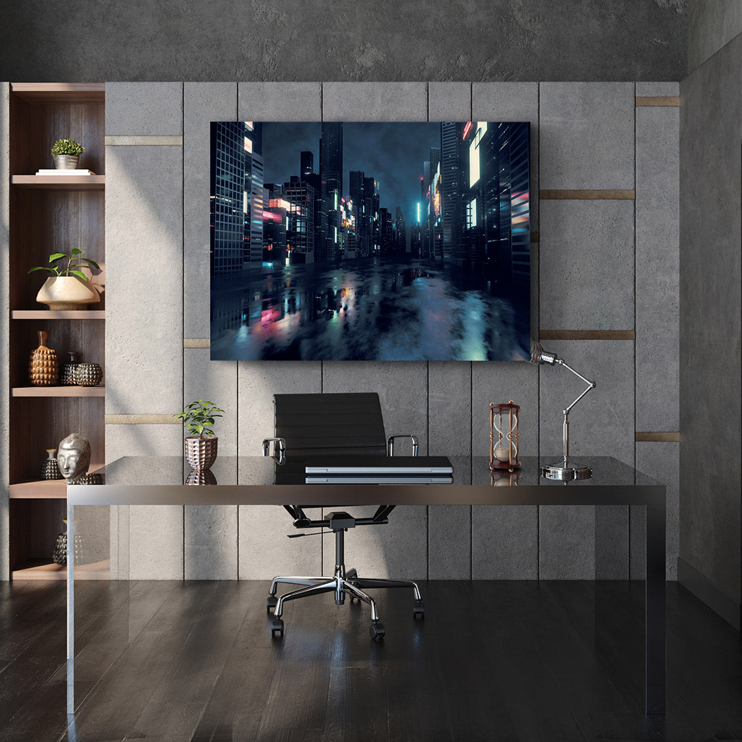 Tablou Canvas - Oraș de Noapte