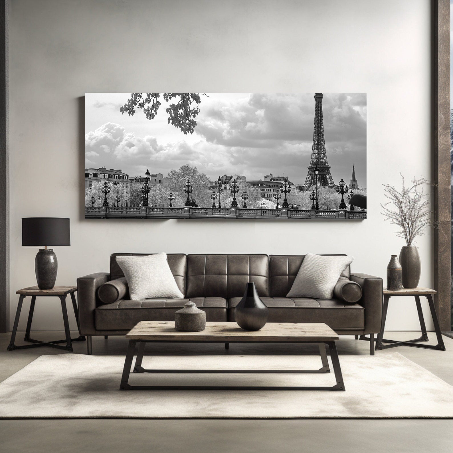 Tableau sur toile - Paris en noir et blanc