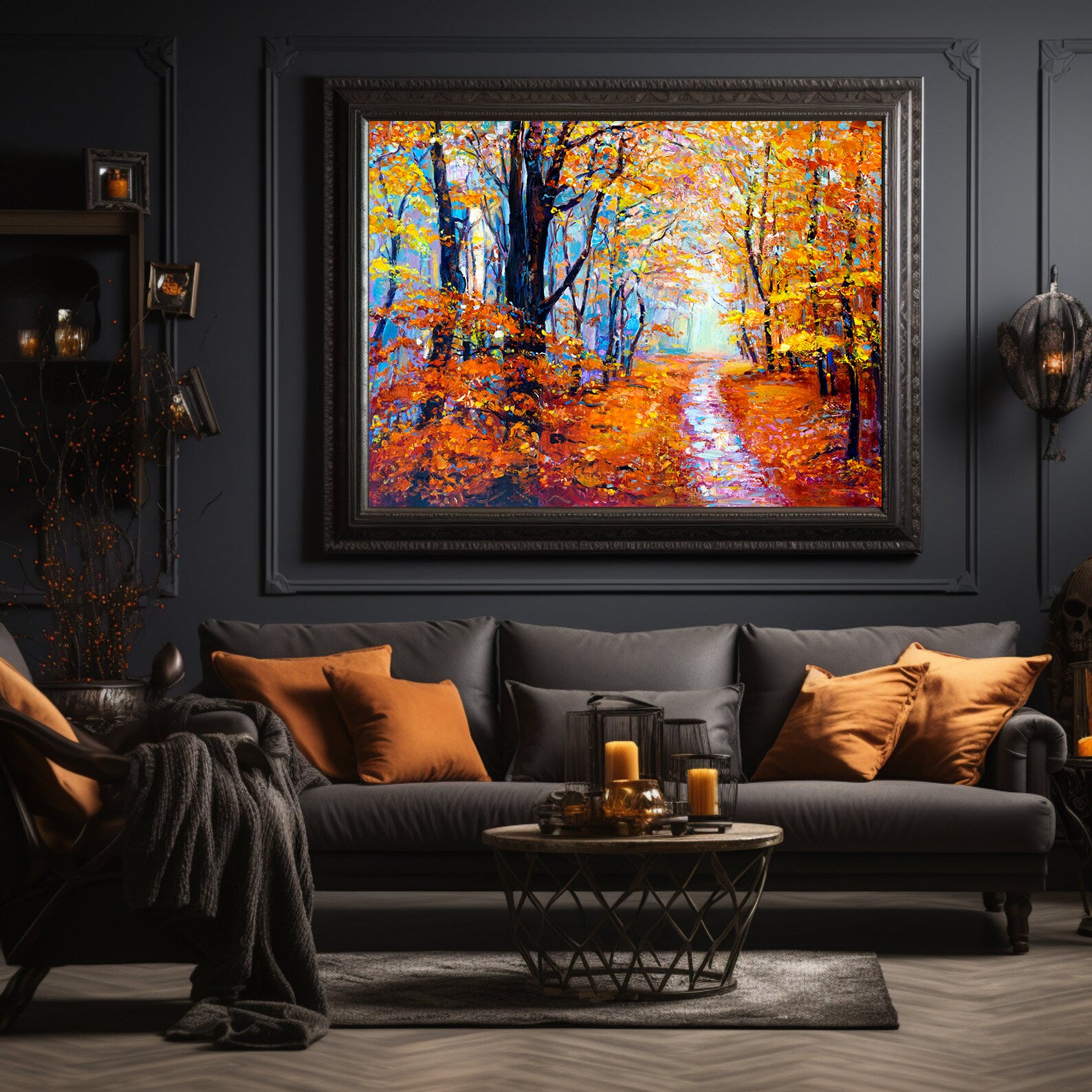Peinture sur toile - Automne dans la forêt