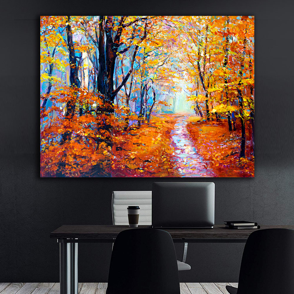 Peinture sur toile - Automne dans la forêt