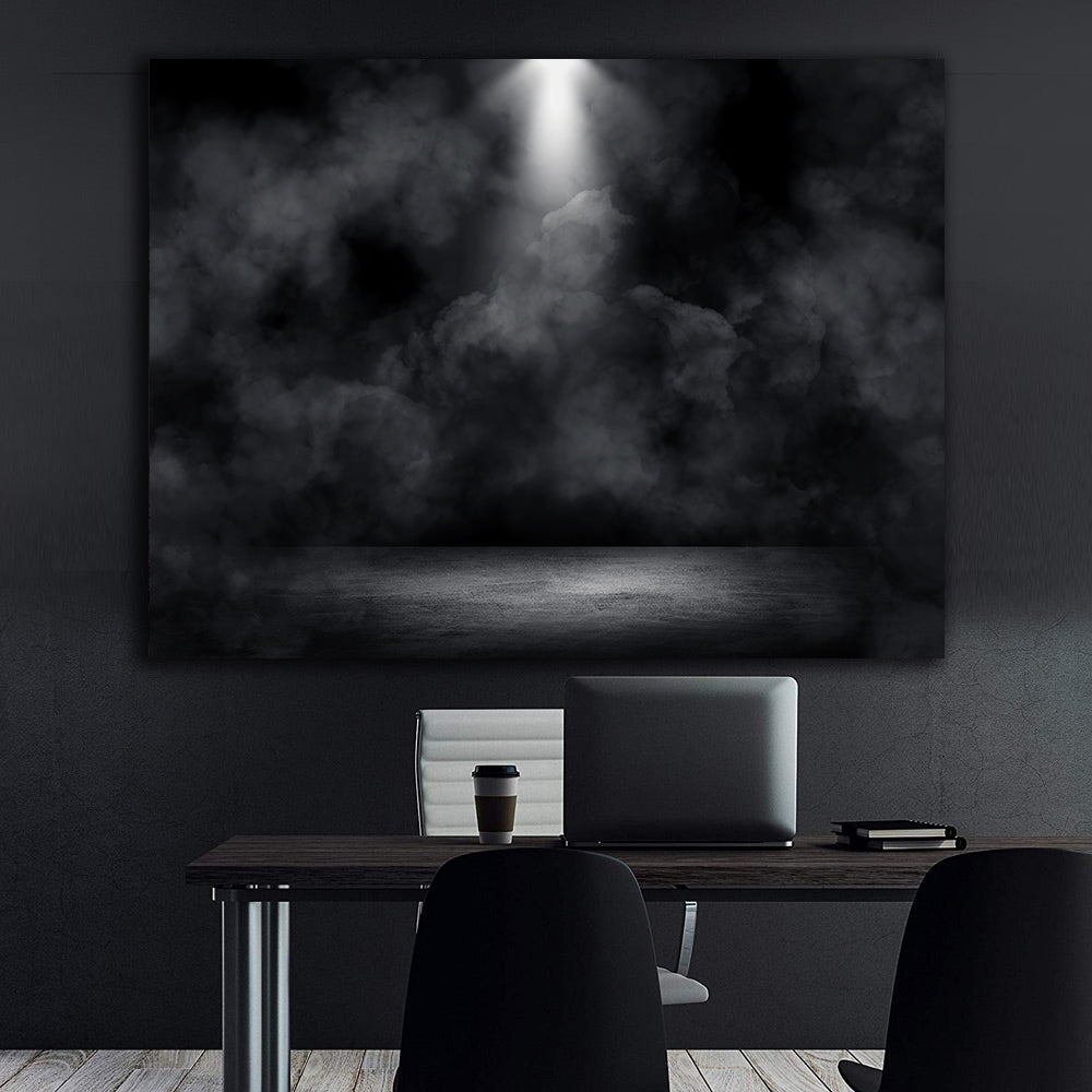 Peinture sur toile – Fumée dans le noir