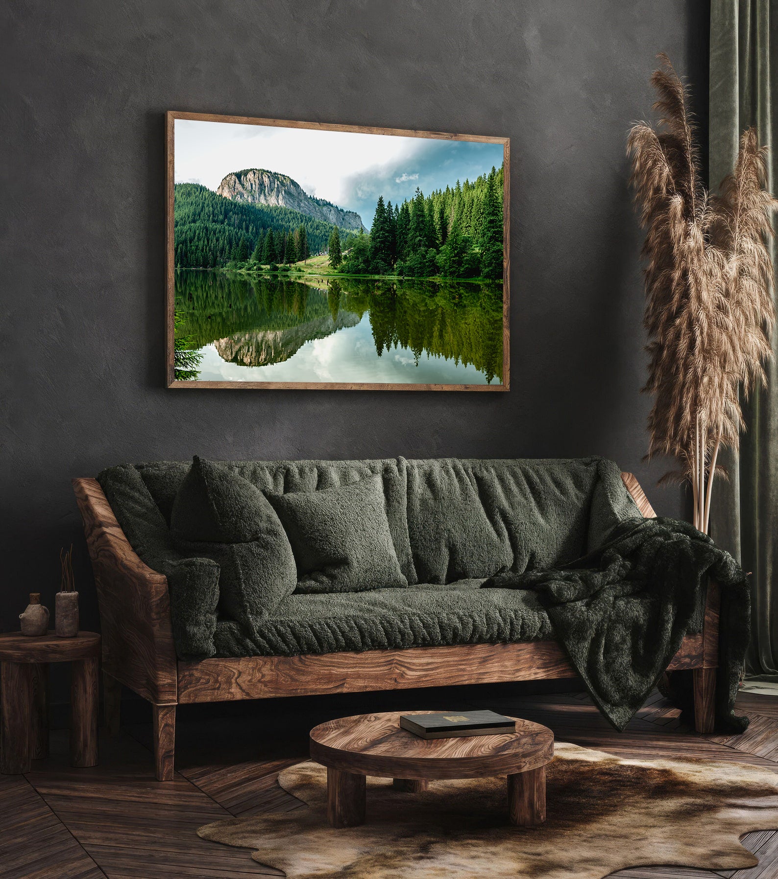 Tablou Canvas - Lac în Pădure Peisaj