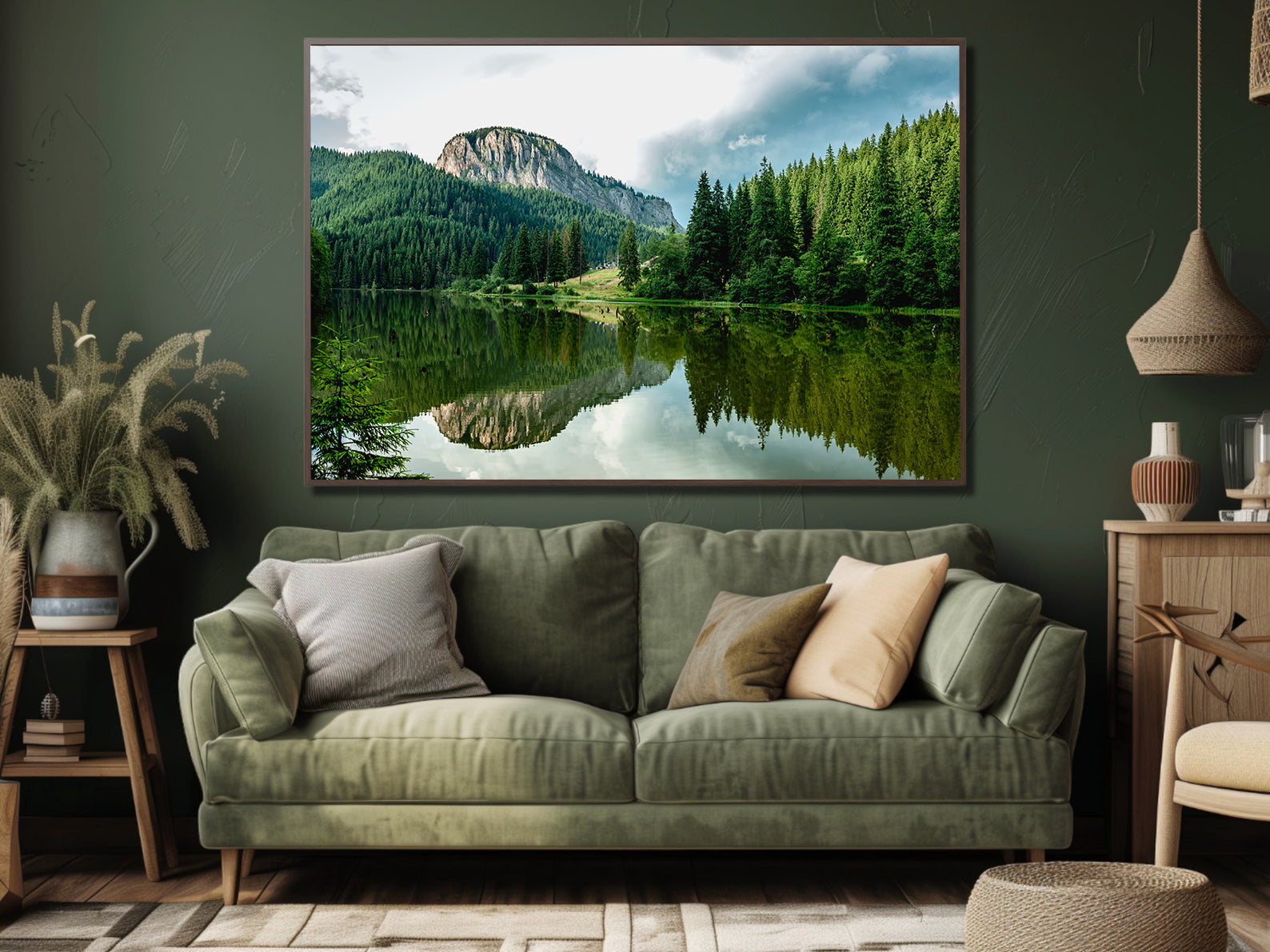 Tablou Canvas - Lac în Pădure Peisaj