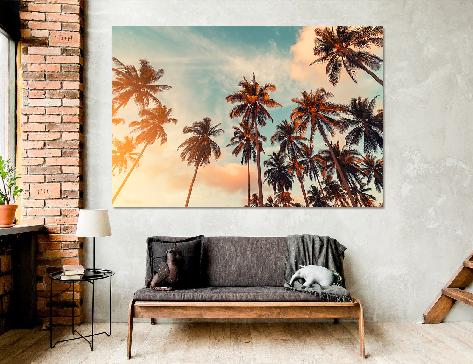 Tablou Canvas - Peisaj cu Palmieri