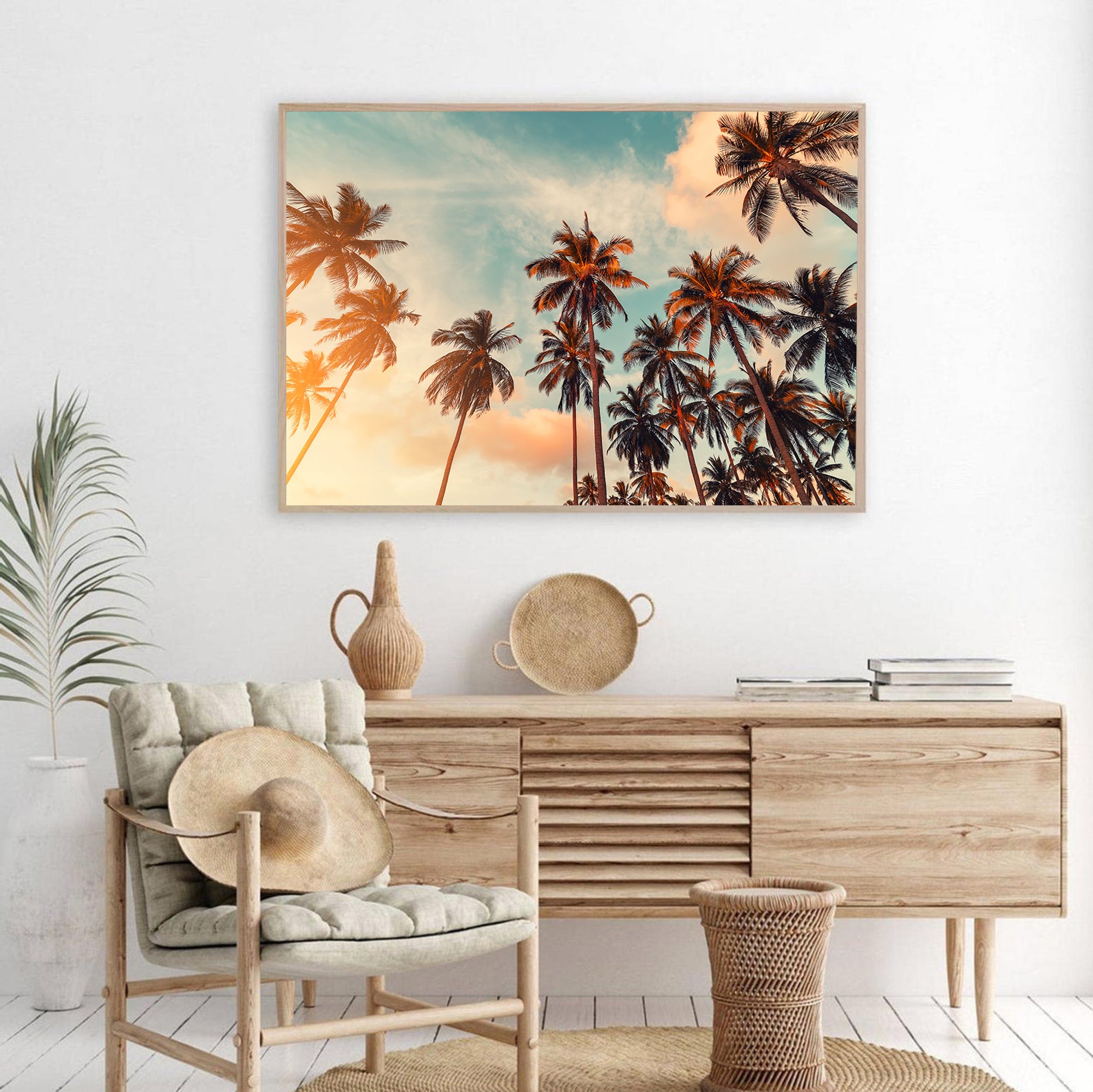 Tablou Canvas - Peisaj cu Palmieri