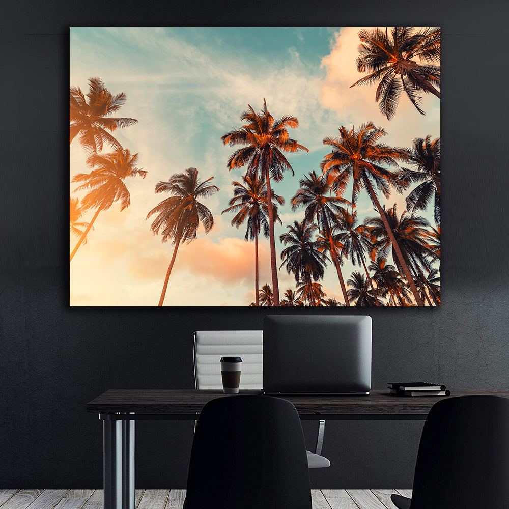 Tablou Canvas - Peisaj cu Palmieri